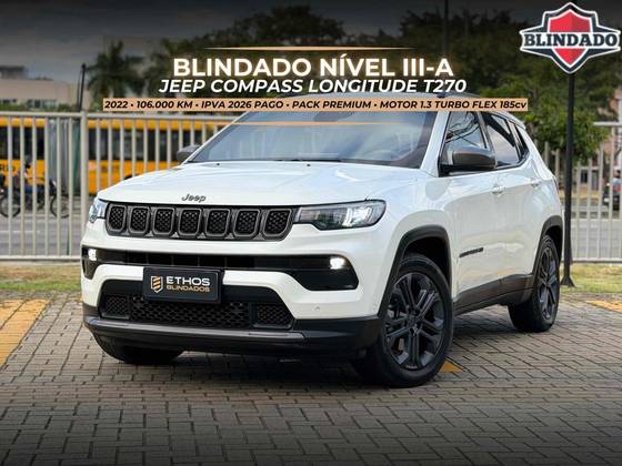 JEEP COMPASS 1.3 T270 TURBO FLEX LONGITUDE AT6